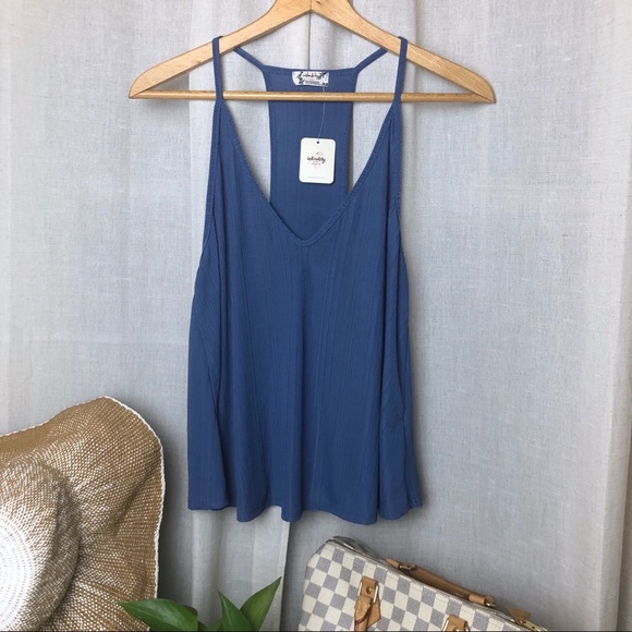 ⭕️Sold⭕️Free People Ribbed Swing Cami Small - Picture 3 of 3